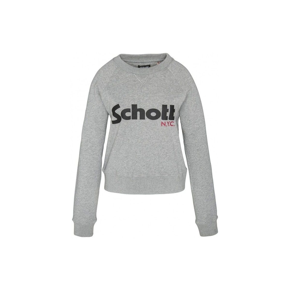 Vêtements Femme Sweats Schott Sweatshirt SW GINGER 1 W HEATHER GREY Gris