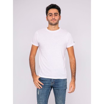 Vêtements Citrouille et Compagnie Ritchie T-shirt col rond pur coton organique WAMASSOU Blanc