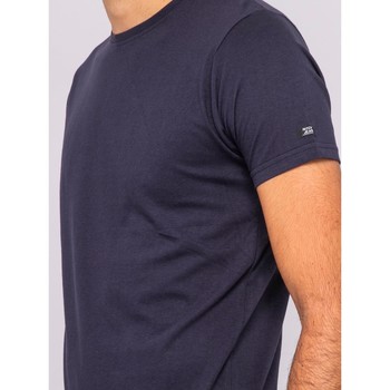 Ritchie T-shirt col rond pur coton organique WAMASSOU Bleu