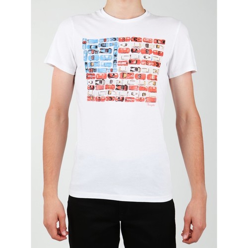 Vêtements Homme T-shirts & Polos Wrangler S/S Modern Flag Tee W7A45FK12 Blanc