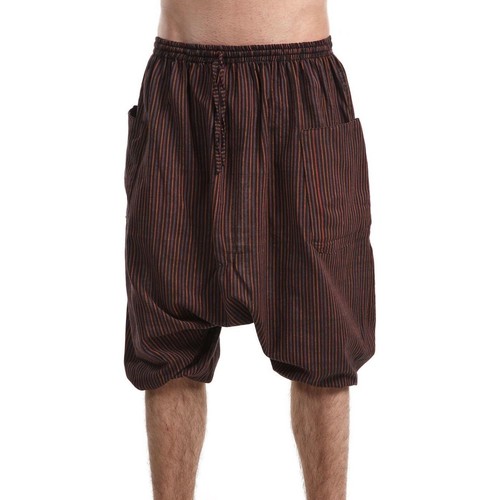 Vêtements Homme Pantalons Homme | Saroual bermuda grande taille homme femme coton leger - TT32037