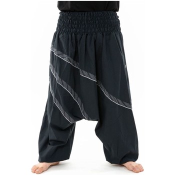 Vêtements Femme Pantalons fluides / Sarouels Fantazia Sarouel grande taille large ceinture elastique Andaman Noir