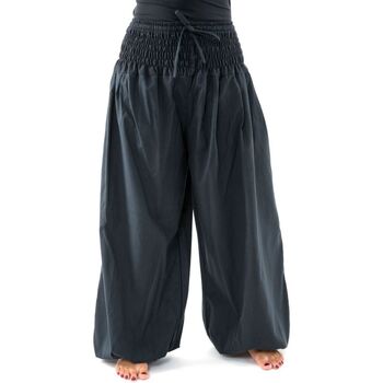 Vêtements Pantalons fluides / Sarouels Fantazia Pantalon elastique bouffant mixte Mia Noir