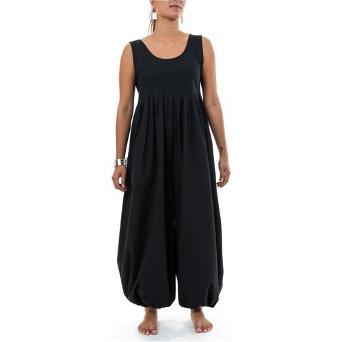 Vêtements Femme Combinaisons / Salopettes Femme | Combi pantalon sarouel noire classic chic Sastriya - JW82302