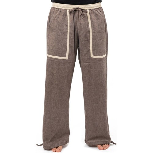 Vêtements Fantazia Pantalon large confortable summer cocoon Marron - Vêtements Pantalons fluides Homme 20 