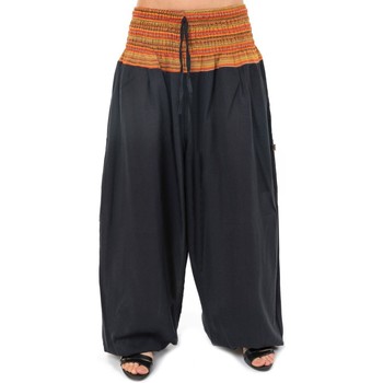 Vêtements Femme Pantalons fluides / Sarouels Fantazia Pantalon sarouel grande taille Sundhara Noir