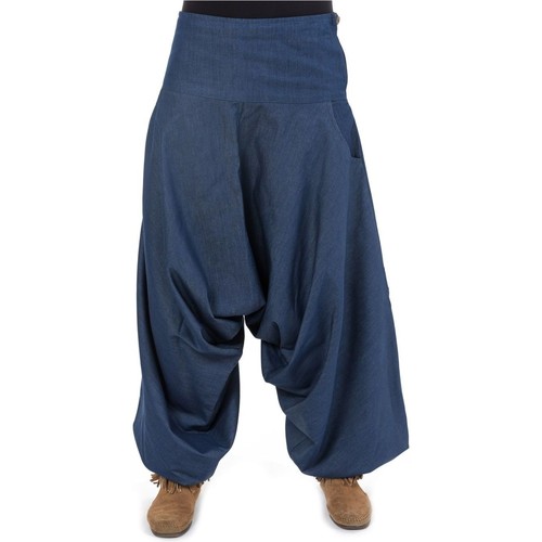 Vêtements Fantazia Sarouel jean zen Mira Bleu - Vêtements Pantalons fluides Homme 36 