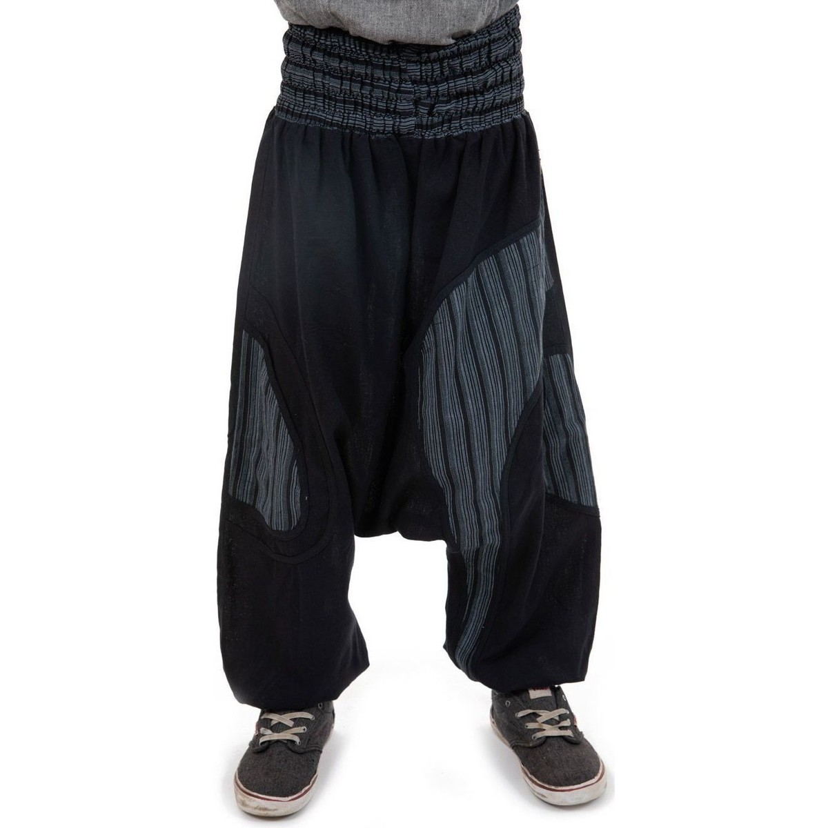 Vêtements Fille Pantalons fluides / Sarouels Fantazia Sarouel enfant ceinture elastique confort Noir