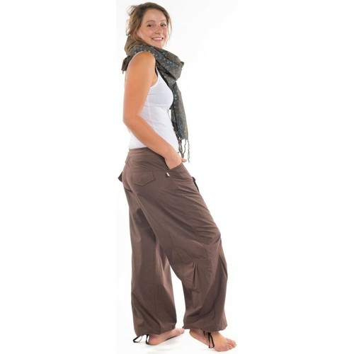 Vêtements Pantalons | Pantalon hybride marron uni - UI32063