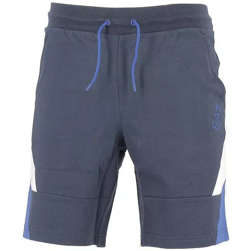 Vêtements Homme Shorts / Bermudas Emporio contrasting-collar Armani rear button-fastening dress Blueni Bermuda Bleu