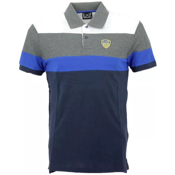 Vêtements Homme T-shirts & Polos Ea7 Emporio Calf Armani Polo Bleu