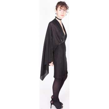 Vêtements Femme Robes courtes Yours Paris ROMY NOIR-ARGENT