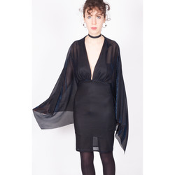 Vêtements Femme Robes courtes Yours Paris ROMY NOIR-BLEU