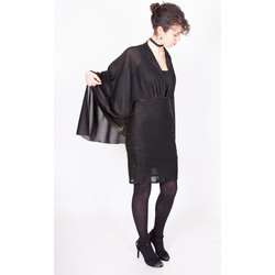 Vêtements Femme Robes courtes Yours Paris ROMY NOIR-OR