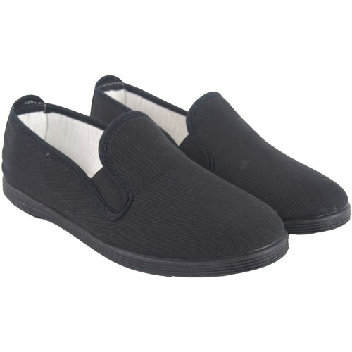 Chaussures Homme Slip ons Homme | Toile femme WELCOME 102noir - JT82810