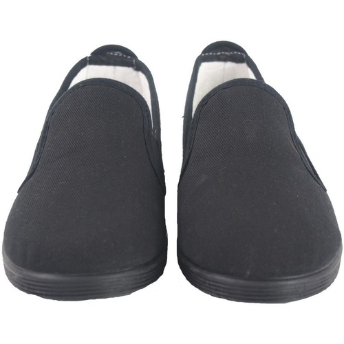 Chaussures Homme Slip ons Homme | Toile femme WELCOME 102noir - JT82810
