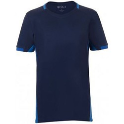Vêtements Enfant T-shirts linen manches courtes Sols 01719 Bleu marine/Bleu roi