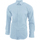 Vêtements Homme Chemises manches longues Brook Taverner BK130 Bleu