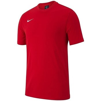 Vêtements Garçon T-shirts pink manches courtes Nike JR Team Club 19 Rouge