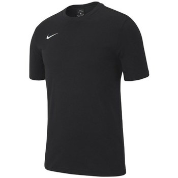 Vêtements Garçon T-shirts manches courtes coppie Nike JR Team Club 19 Noir