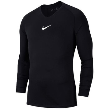 Vêtements Garçon T-shirts manches courtes Nike safari JR Dry Park First Layer Noir