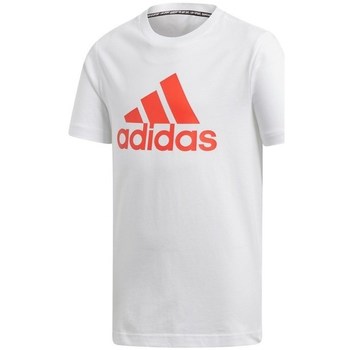 Vêtements Garçon T-shirts manches courtes adidas Originals JR Bos Blanc