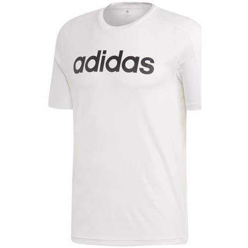Vêtements Homme T-shirts manches courtes adidas Originals D2M Climacool Logo Blanc