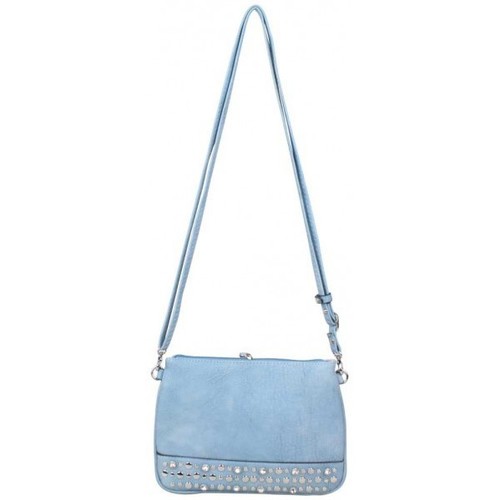 Fuchsia Mini sac pochette plate déco strass bleu clair Multicolor - Sacs  Sacs Bandoulière Femme 36,80 €