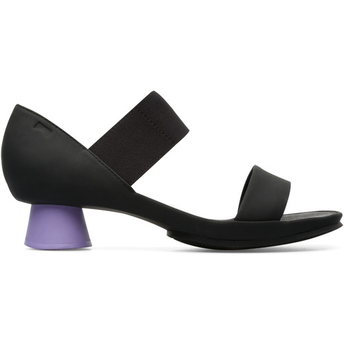 Femme Camper Sandales élastiques à talons cuir Alright Sandal noir - Chaussures Sandale Femme 130 