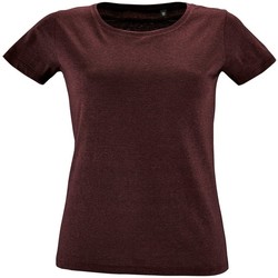 Vêtements Femme T-shirts manches courtes Sols 2758 Bordeaux chiné