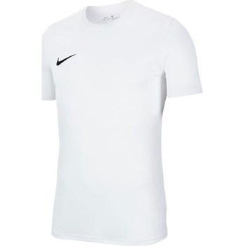 Vêtements Garçon T-shirts pink manches courtes Nike JR Dry Park Vii Blanc