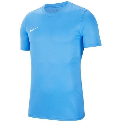 Vêtements Garçon T-shirts manches forcees Nike JR Dry Park Vii Bleu