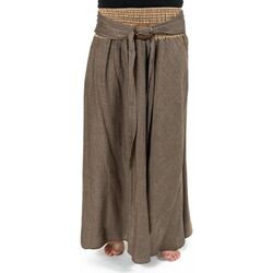 Vêtements Femme Jupes Fantazia Jupe ethnique longue ceinture elastique et boucle coco Narival Marron