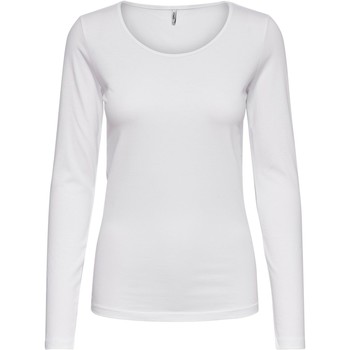 Vêtements Femme T-shirts manches longues Only 15204712 Blanc