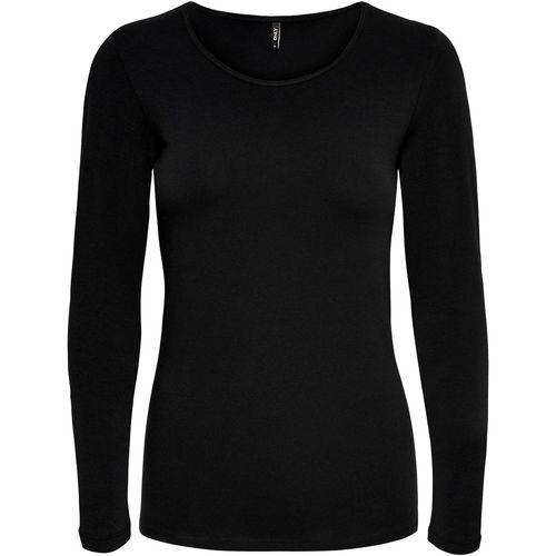 Vêtements Femme T-shirts manches longues Only 15204712 Noir