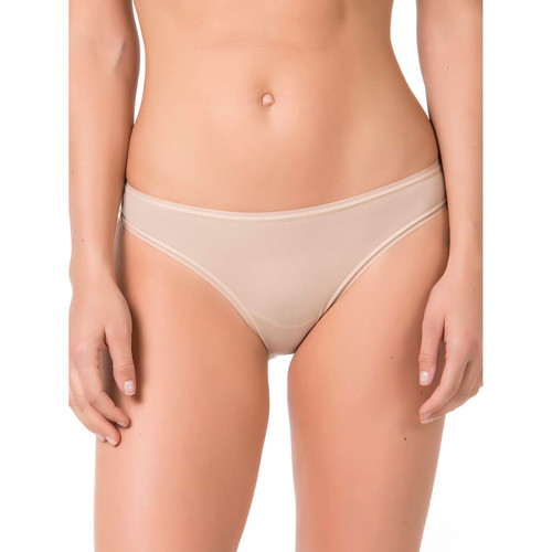 Sous-vêtements Femme Triangles / Sans armatures Selmark Slip bikini invisible Beige