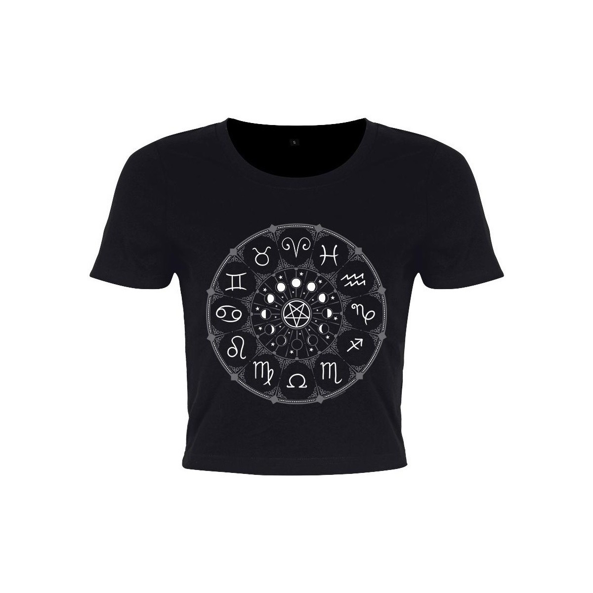Vêtements Femme T-shirts manches longues Grindstore Zodiac Pentagram Noir