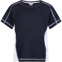 Vêtements Enfant T-shirts manches courtes Regatta  Bleu marine/blanc
