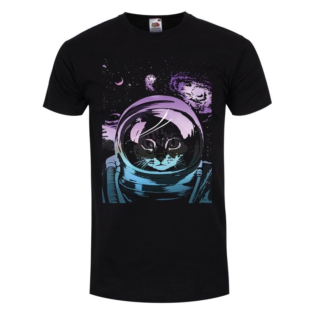 Vêtements Homme T-shirts manches longues Unorthodox Collective Space Kitten Noir