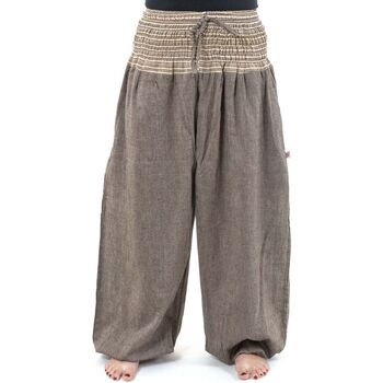 Vêtements Pantalons fluides / Sarouels Fantazia Pantalon sarouel grande taille mixte natural Multicolore