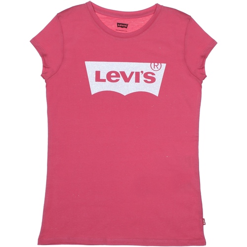 Vêtements Fille T-shirts manches courtes Levi's Tee shirt fille logotypé Rose