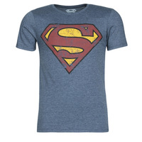 Vêtements Homme T-shirts manches courtes Yurban SUPERMAN LOGO VINTAGE Marine