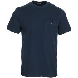 Vêtements Homme Chiara Ferragni logo-embossed tote bag Fred Perry Pocket Detail Pique Shirt bleu