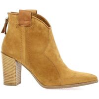 Chaussures Femme Boots owy Pao Boots owy cuir velours Camel