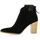 Chaussures Femme Bottes Pao Boots cuir velours Noir