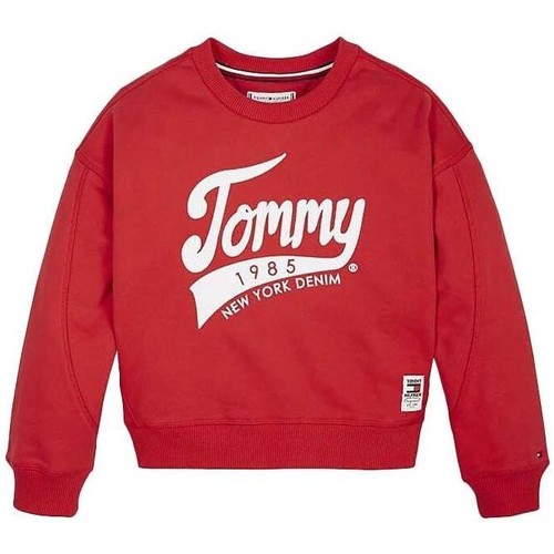 Vêtements Fille Sweats tommy AW0AW11333 Hilfiger  Rouge