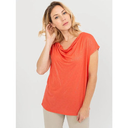 Vêtements Femme Ea7 Emporio Armani chest logo-print T-shirt TBS FOLAMSAN Orange