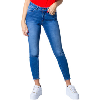 Vêtements Femme Ruffle Jeans skinny Only 15195681 Bleu