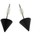 Lampes de bureau Boucles d'oreilles Sc Crystal B600-NOIR Noir