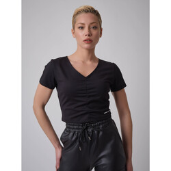 Vêtements Femme T-shirts manches courtes Project X Paris Tee Shirt F201054 Noir